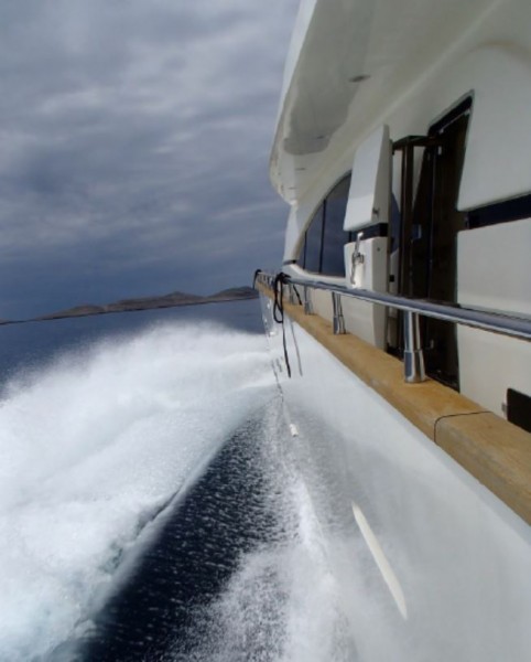 Cruising at 25 knots